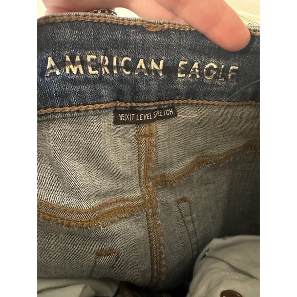 American Eagle Next Level Stretch Mini Skirt Womens 0 Long Destroyed Festival - Picture 3 of 7